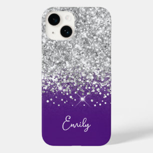 Roxo Real e Brilho Prateado Glam