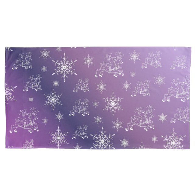 roxo,rena, estrela, estrelas, floco de neve, natal (Frente)