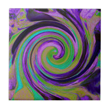 Roxo Retro legal e Rotação de Arte Líquida Chartre