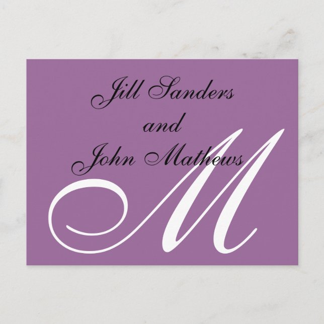 Roxo Salve a Data Anúncios Cartões postais (Frente)