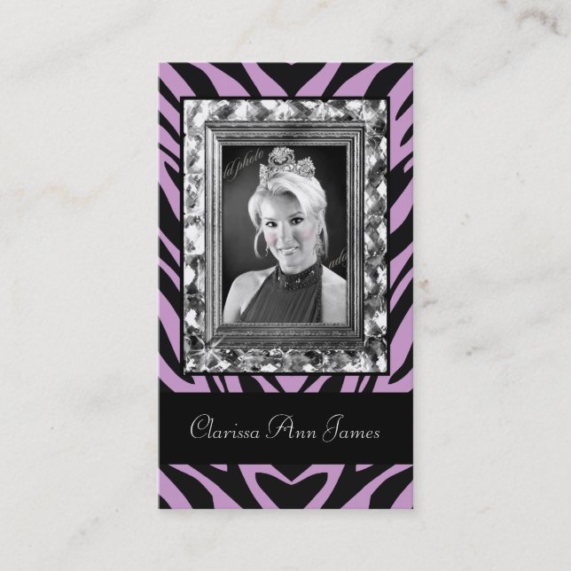 Roxo TT-Jeweled do cartão da representação (Frente)