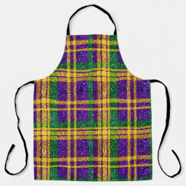 ROXO VERDE AMARELO MARDI GRAS BRILHO OLHAR XADREZ
