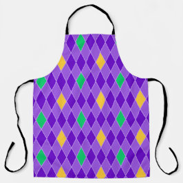 ROXO VERDE AMARELO MARDI GRAS DIAMANTE PADRONIZADO