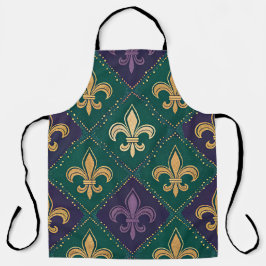 ROXO VERDE AMARELO MARDI GRAS FLEUR DE LIS