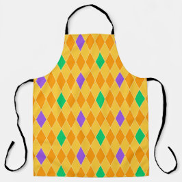 ROXO VERDE AMARELO MARDI GRAS PADRÃO DE DIAMANTE