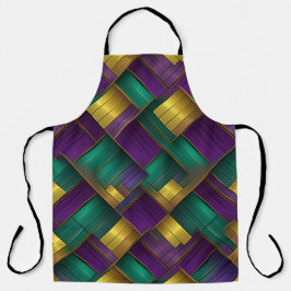 ROXO VERDE AMARELO MARDI GRAS TECIDO PADRÃO