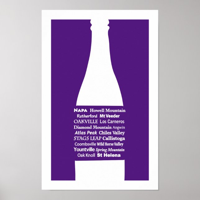 Roxo Vinho de Napa Impressão (Frente)