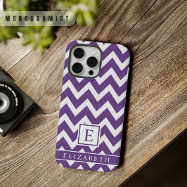 Roxo Violeta Branco Chevron Personalizável