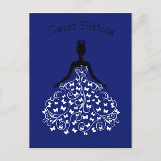 Royal Blue Butterfly Gown 16 Doce Convite