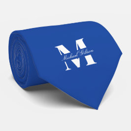 Royal Blue | Monograma Personalizado Gravata para