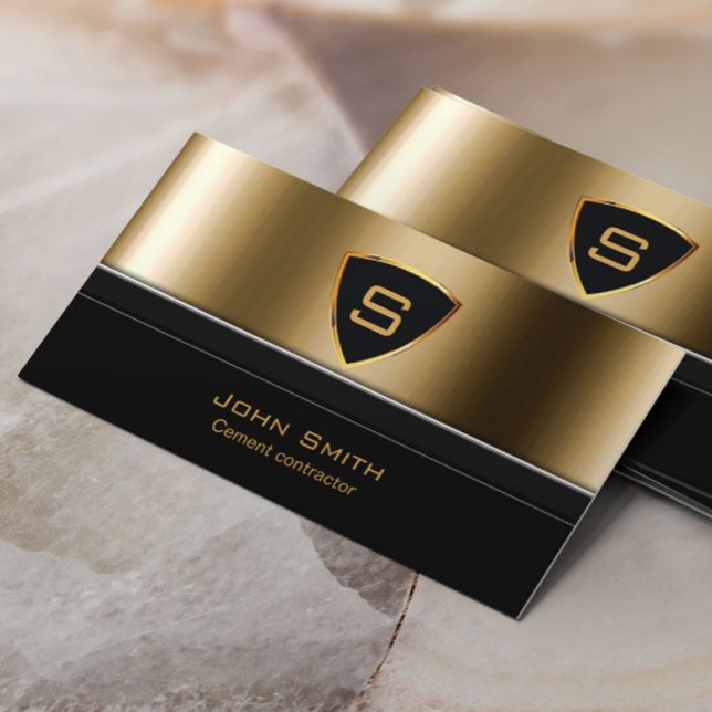 Royal Dourado Shield Cement Contratante Cartão de  (Criador carregado)