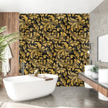 Royal French black and ouro Floral
