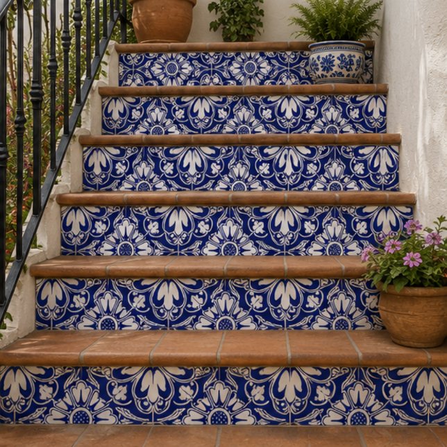 Royal Garden Classic Blue Floral Mosaic (Criador carregado)