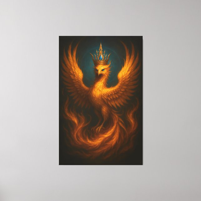 Royal Golden Phoenix · Luxury Fine Art Canvas Prin (Frente)