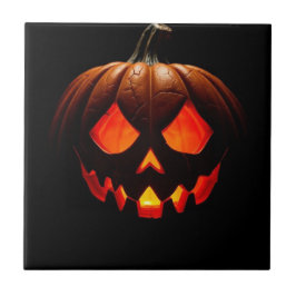 Royal Jack-O-Lantern Halloween Ceramic Tile