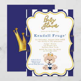 Royal Prince Teddy Bear Bear Shower Invasores