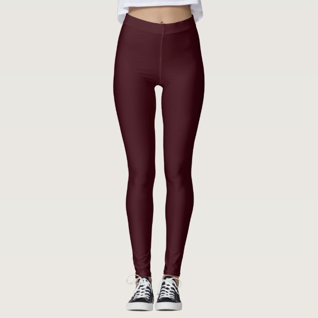 Royal Red Wine Leggings (Frente)