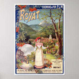 Royat France Vintage Poster 1896