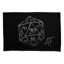 RPG Crit AF | Silver Fantasy Tabletop Gamer Dice