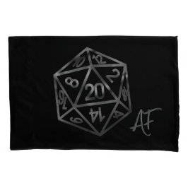 RPG Crit AF | Silver Fantasy Tabletop Gamer Dice