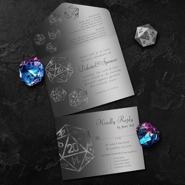 RPG Luxe | Onyx Fantasy Tabletop Gamer Dice Entree (Criador carregado)