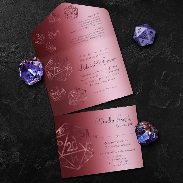 RPG Luxe | Red Sheen Fantasy Tabletop Gamer Entree (Criador carregado)
