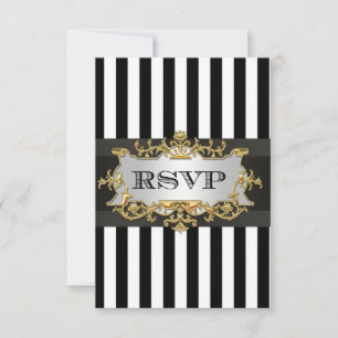 RSVP 1 da faixa branca preta