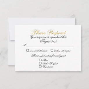 RSVP 2 Entrada Falso Ouro