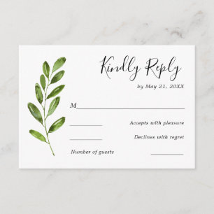 RSVP A aguarela das hortaliças sae do cartão Wedding 