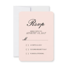 A tipografia elegante simples cora cartão Wedding