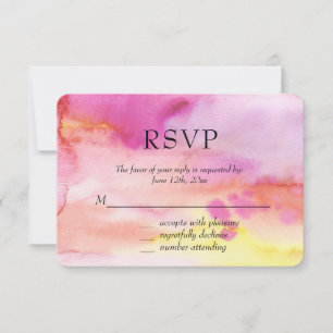 RSVP Abstrato Dourado Azul Água