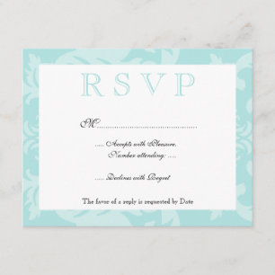 RSVP Azul de Ovo do simples Damask Robin