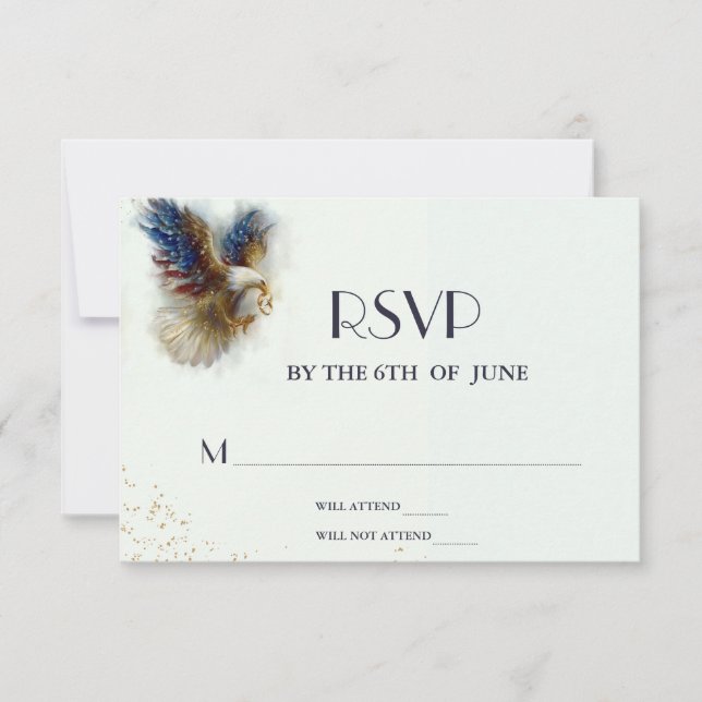 RSVP Bald Eagle Patriotic USA Semiquincentennial (Frente)
