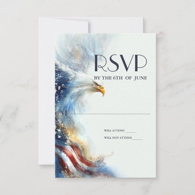 RSVP Bald Eagle Patriotic USA Semiquincentennial (Frente)