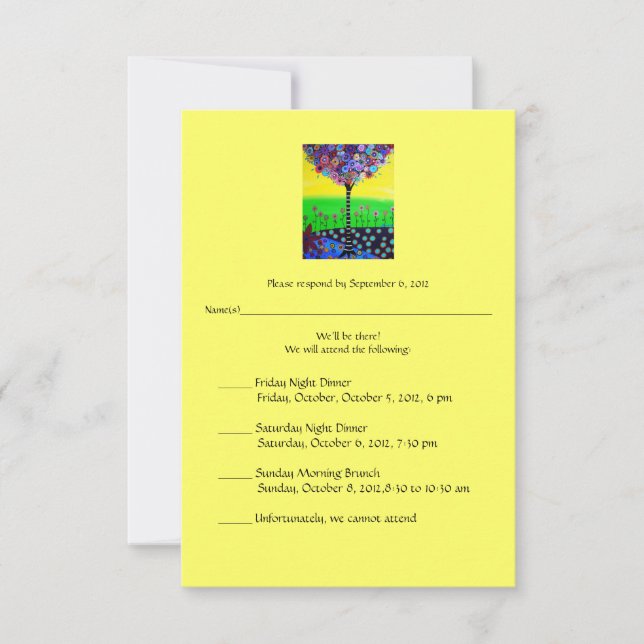 RSVP Bat Mitzvah para Ally (Frente)