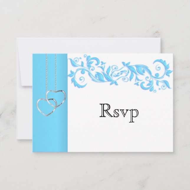 RSVP Bebê Blue Floral Swirl and White (Frente)