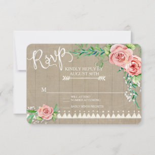 RSVP BOHO Flower Peony Bebês Breath Barn Fazenda M
