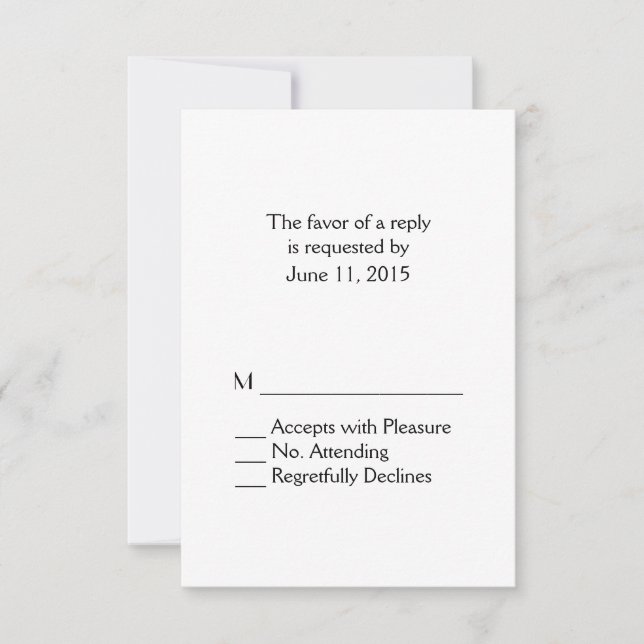 RSVP Branco Simples (Frente)