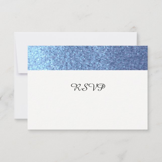 RSVP Brilho Falso Azul (Frente)
