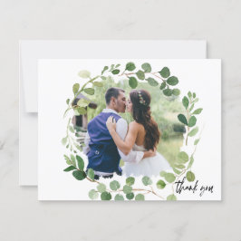 RSVP Cartão de Agradecimento de Casamento com Foto Pint