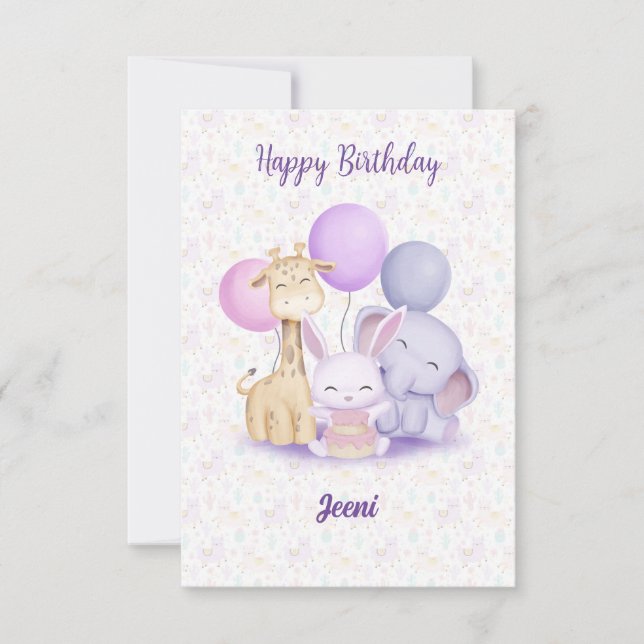 RSVP Cartão de Aniversário (Frente)