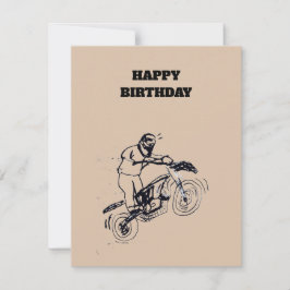 RSVP Cartão de aniversário para menino com desenho de m