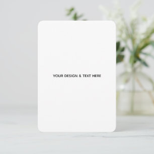 RSVP Cartão de Apreciação Minimalista Branco Limpo