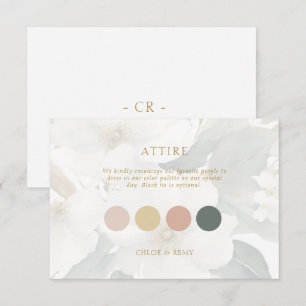 RSVP Cartão de Aterro de Pastel de Folhagem de Aquarela