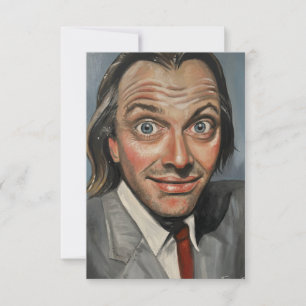 RSVP Cartão de Boas Festas com Pintura de Rik Mayall