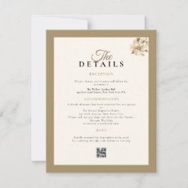RSVP cartão de casamento com detalhes rústicos LUXUOSOS
