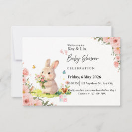 RSVP Cartão de Chá de Bebê Pastel