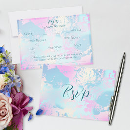 RSVP Cartão de Confirmação de Presença de Casamento Abs