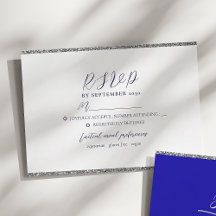 Cartão de Confirmação de Presença de Casamento Azu