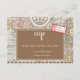 RSVP Cartão de Confirmação de Presença de Casamento de 